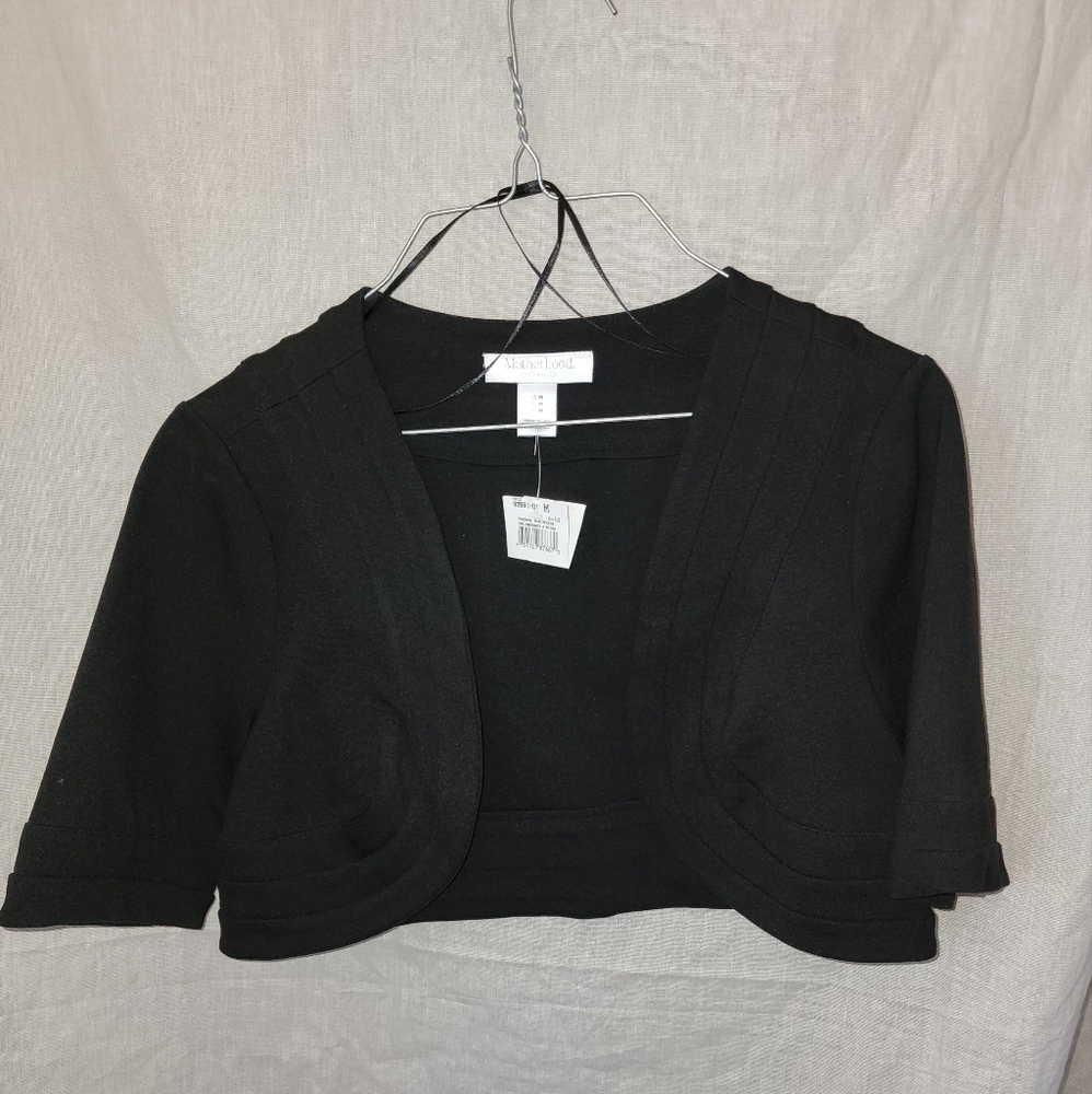 Black bolero, maternity